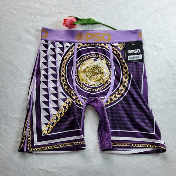PSD Other - PSD GEO LUX MEN'S BOXER BRIEFS COLOR PURPLE SIZE MEDIUM.